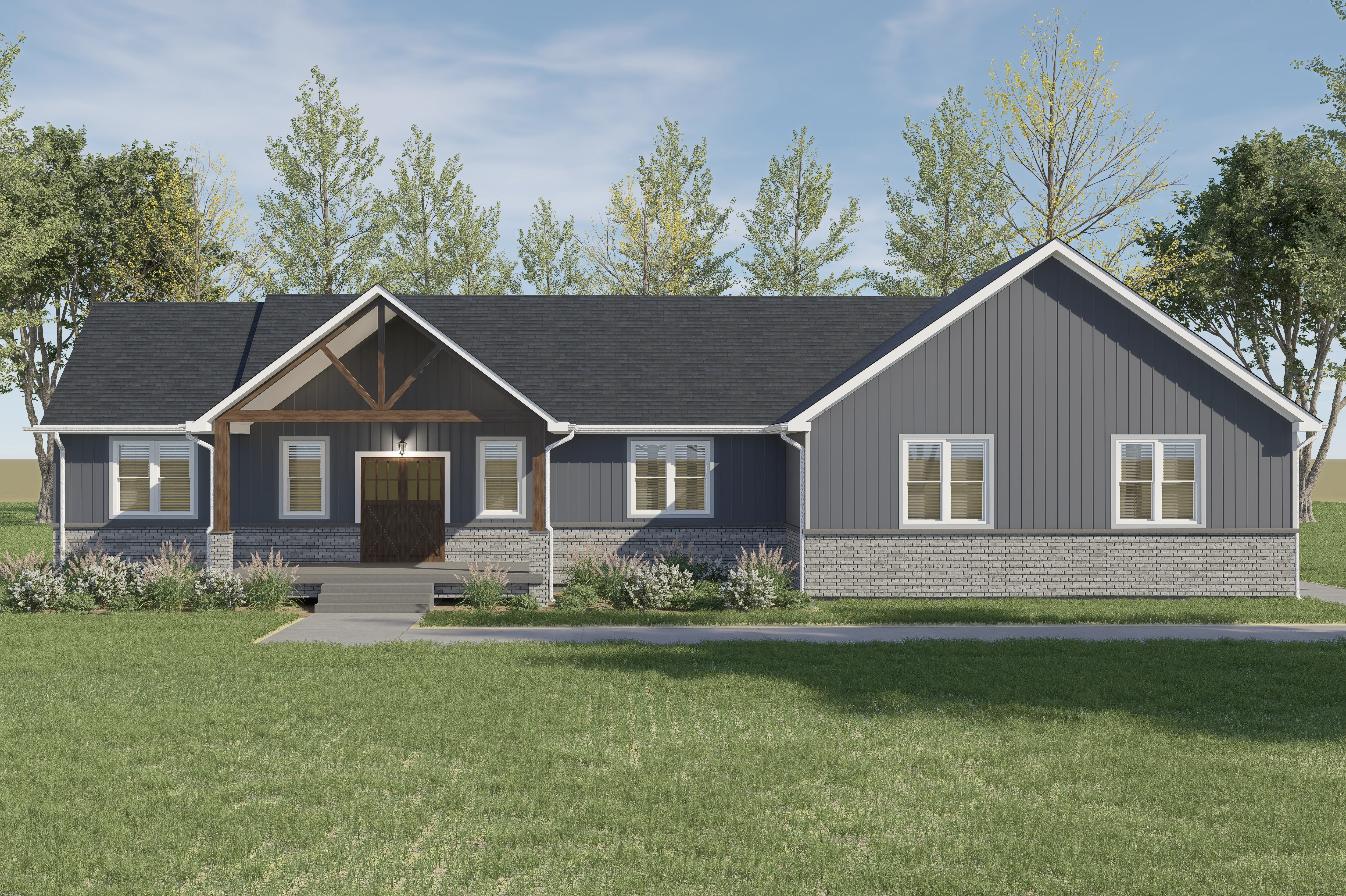 585 Lee Henderson Rd. exterior, built by CTR Homes